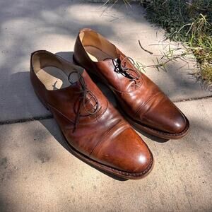 Brown leather lace up oxford